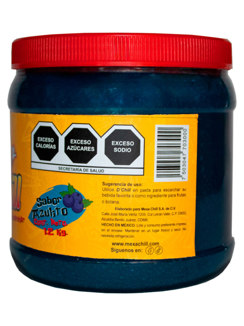 Pulpa Para Escarchar de 1.2 lt Sabor Azulito - D’CHILL - Image 3